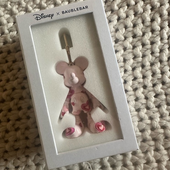 Disney Baublebar Valentine Mickey Mouse Keychain Charm - - Picture 2 of 6